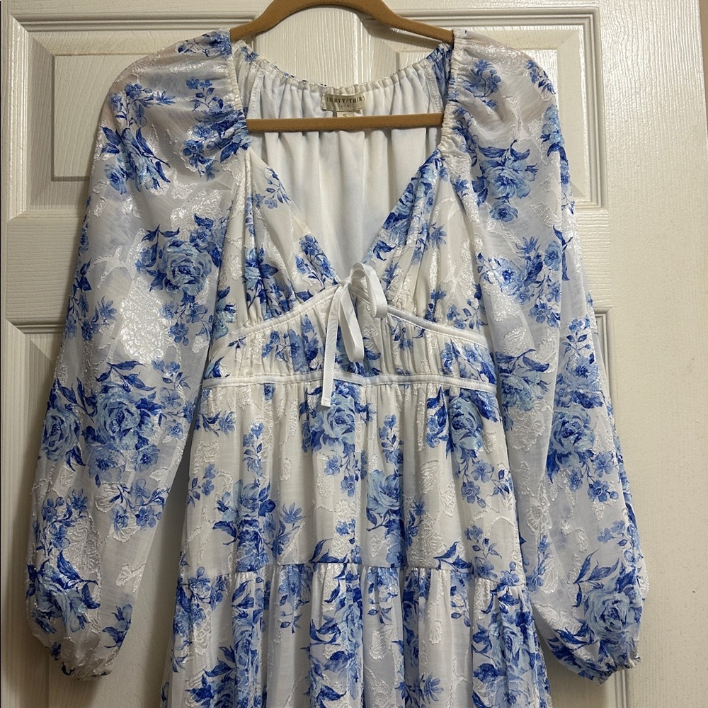 Blue Floral Dress